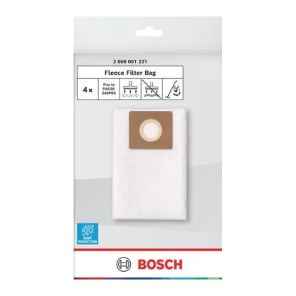 BOSCH filtarske vrećice od flisa za usisavač PAS30-240PRS, 4 kom