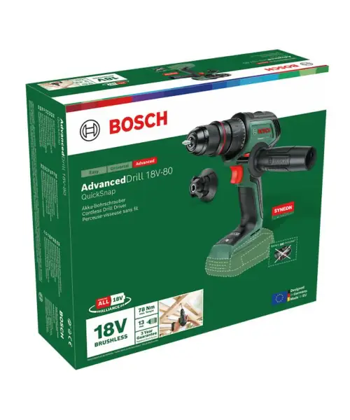 BOSCH aku bušilica-izvijač AdvancedDrill 18V-80 QuickSnap