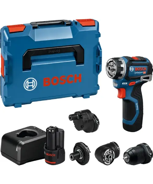 BOSCH aku bušilica-izvijač GSR 12V-32 FC + 4 nastavka 2xAku 12V 2,0Ah+ L-BOXX