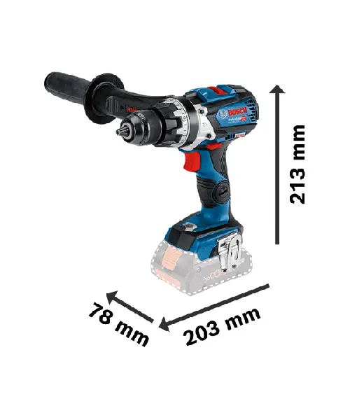 BOSCH aku udarna bušilica-izvijač GSB 18V-110 C 2xAku 18V 5,0Ah + komplet bitova +L-BOXX (2)