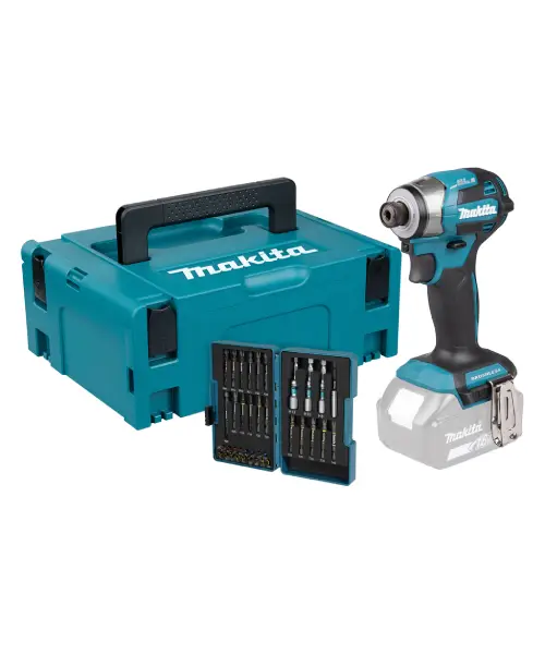 MAKITA aku udarni odvijač DTD173ZJX2 + set bitova + Makpac