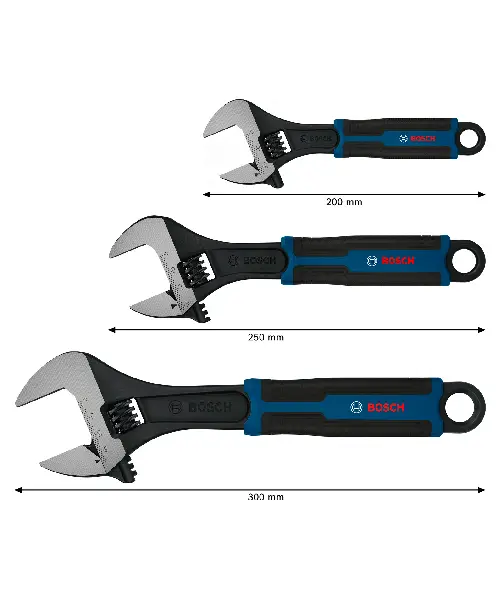 BOSCH 3-dijelni set podešavajućih ključeva sa obloženom ručkom (1)