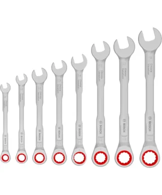BOSCH set viljuškasto-okastih ključeva 8-19_8 s račnom u torbici