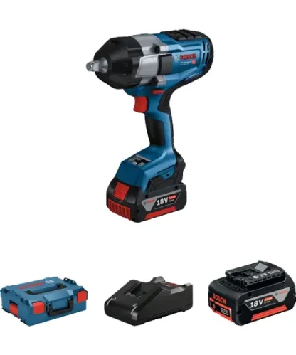 BOSCH aku udarni stezač GDS 18V-1000 2xAku 18V 5,0Ah + L-BOXX BOSCH aku udarni stezač GDS 18V-1000 2xAku 18V 5,0Ah + L-BOXX