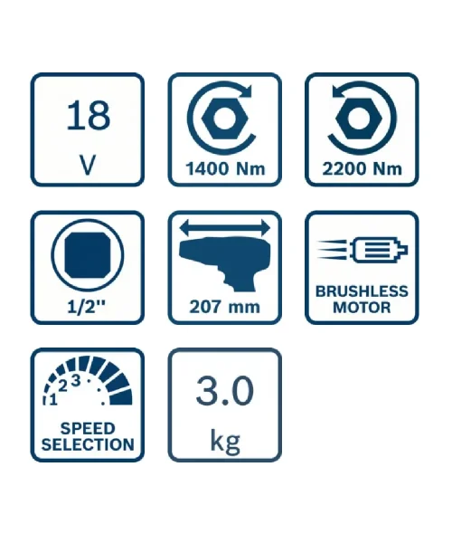 BOSCH aku udarni stezač GDS18V-1400 (11)