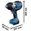 BOSCH aku udarni stezač GDS18V-1400 (2)