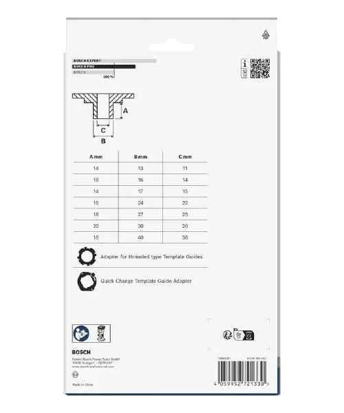 BOSCH 9-dijelni set PRO metričkih kopirnih čahura