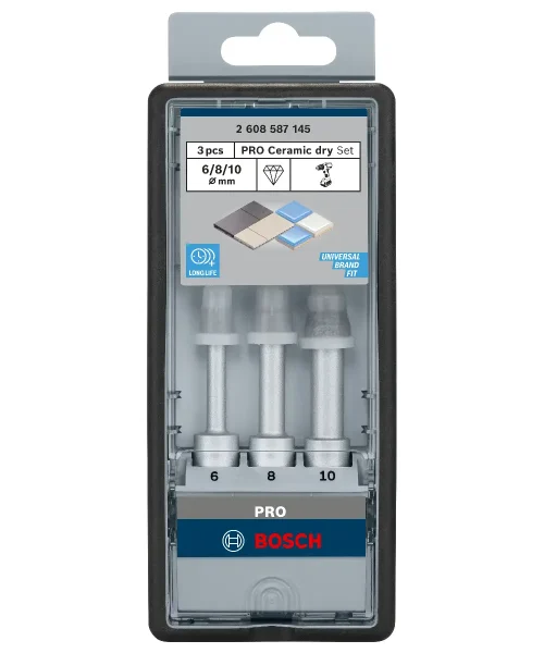 BOSCH PRO Ceramic dry set svrdla za keramiku i pločice 6, 8, 10 mm