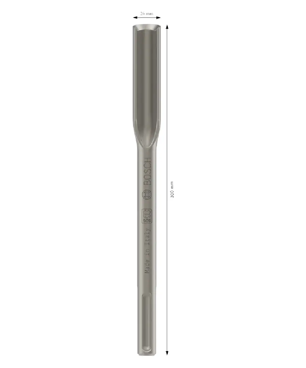 Bosch SDS-max žljebasto dlijeto 26 x 300 mm, metalni alat za bušenje i razbijanje.