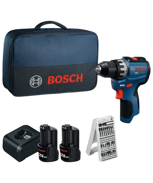 BOSCH aku bušilica-izvijač PRO GSR12V-31 2xAku 12V 2,0Ah + 25 bitova + torba