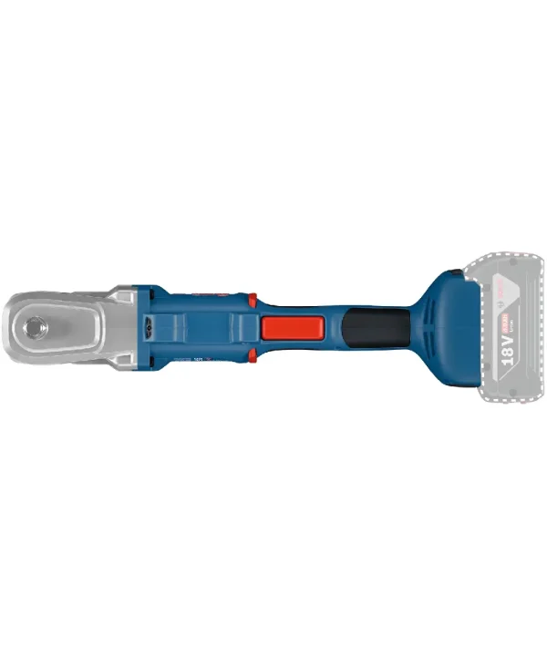 Bosch PRO GRS18V-330 aku kutni udarni odvijač s crvenim i crnim detaljima.