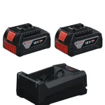 BOSCH aku set 2xAku GBA 18V 5,0Ah + GAL 12V/18V-80