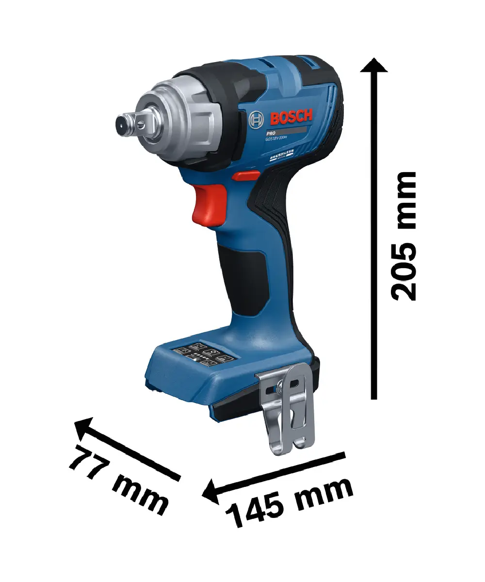 BOSCH aku udarni stezač GDS18V-330H (7)