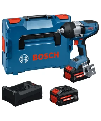 BOSCH aku udarni stezač PRO GDS18V-1600H 2xAku EXBA 18V 8,0Ah + L-BOXX