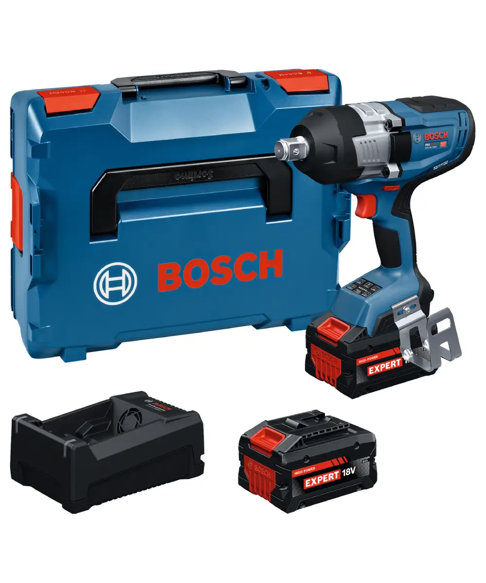 BOSCH aku udarni stezač PRO GDS18V-1600H 2xAku EXBA 18V 8,0Ah + L-BOXX