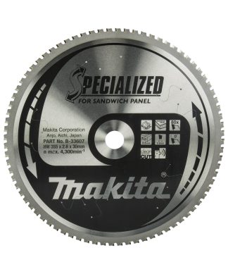 MAKITA list kružne pile za sendvič panele B-33607, 355 x 30 mm, 80 zuba