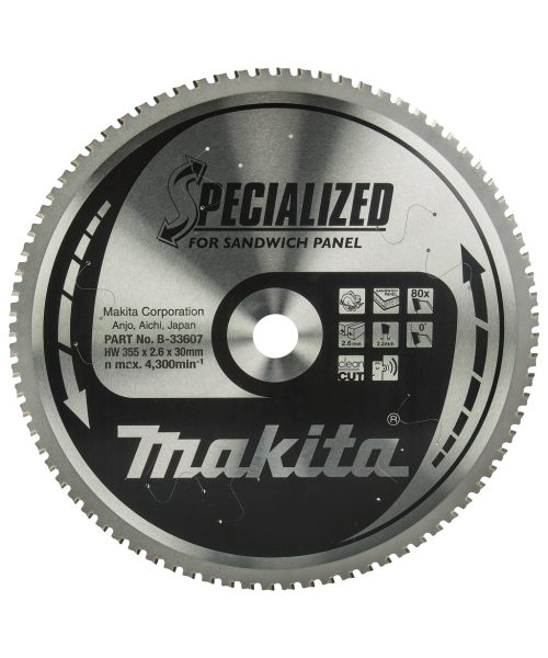 MAKITA list kružne pile za sendvič panele B-33607, 355 x 30 mm, 80 zuba