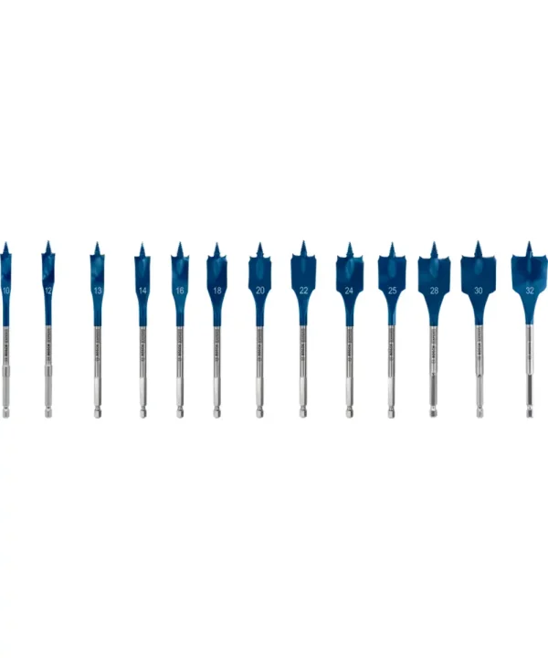 Bosch plosnate svrdle EXPERT Self Cut Speed 10-32 mm, 13-dijelni set.