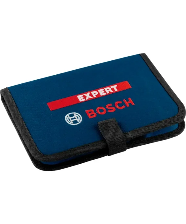 Bosch EXPERT set plosnatih svrdla za drvo 13-dijelni u plavoj futroli.