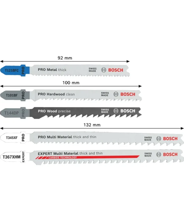 Bosch set listova za ubodnu pilu PRO All in One za drvo i metal.