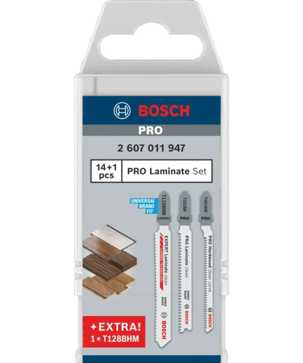 Bosch PRO set listova za ubodnu pilu Pro Laminate T128BHM.