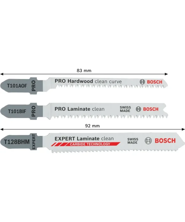 Bosch PRO Laminate listovi za ubodnu pilu T128BHM premaz karbidna tehnologija.