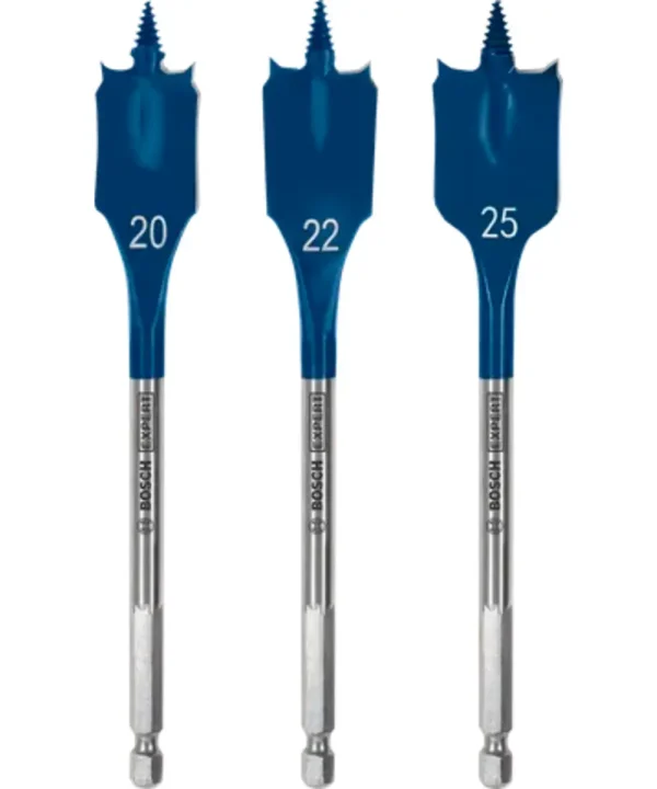 BOSCH plosnata svrdla za drvo 20, 22 i 25 mm - set.