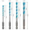 BOSCH 4 dijelni set visenamjenskih svrdla EXPERT HEX 9 Multi Construction 4 8 mm 1
