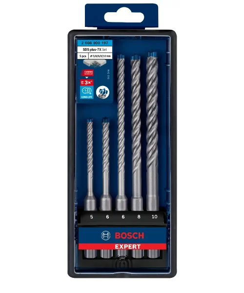 BOSCH 5-dijelni set EXPERT SDS-plus-7X svrdla za beton 5-10 mm