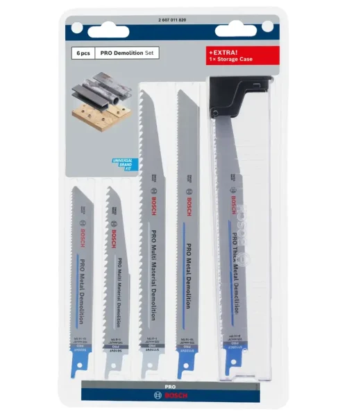 BOSCH 6-dijelni set listova za sabljastu pilu za rušenje PRO Demolition