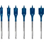 BOSCH 6-dijelni set plosnatih svrdla za drvo EXPERT Self Cut Speed 13-25 mm