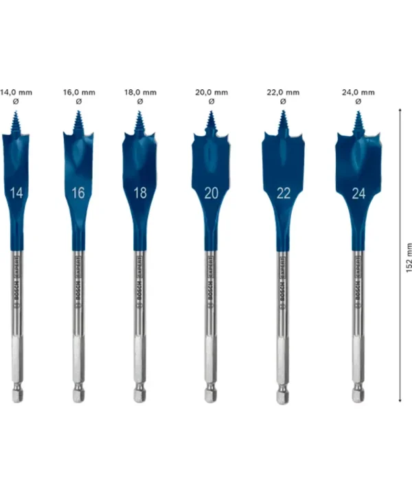 Svrdla za drvo BOSCH EXPERT Self Cut Speed 14-24 mm kolekcija.