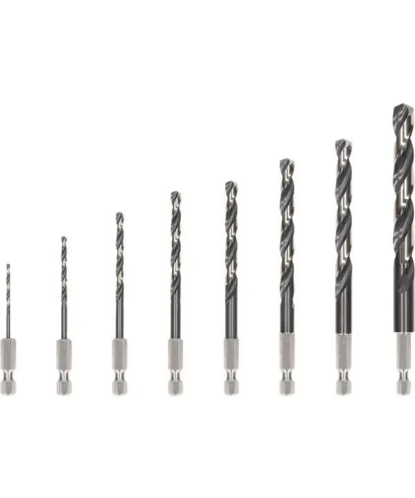 Set svrdla za metal PRO Metal HSS-G 2-10 mm u kutiji, različite veličine.