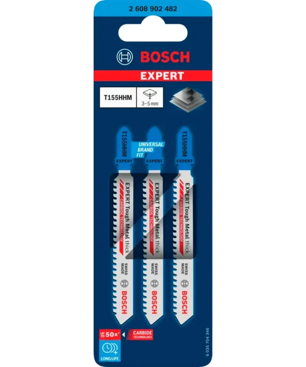 Bosch Expert T155HHM Tough Metal set ubodnih pilova za metalni lim i inox.