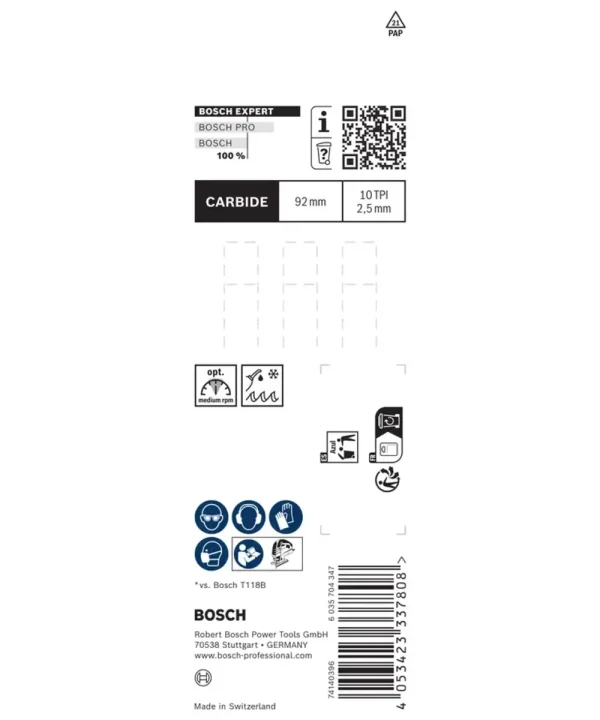 Bosch Expert ubodna pila za debeli lim i inox T155HHM Tough Metal 3 komet.