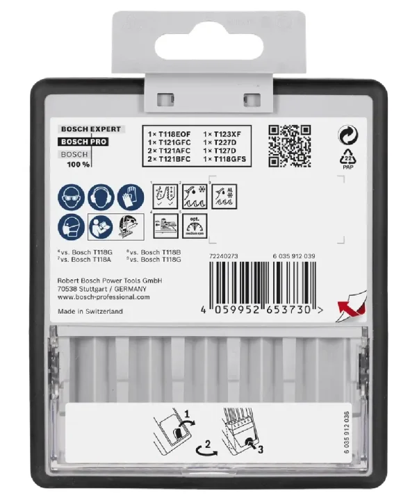Set listova za ubodnu pilu Bosch PRO 10-dijelni za metal, inox i aluminij.