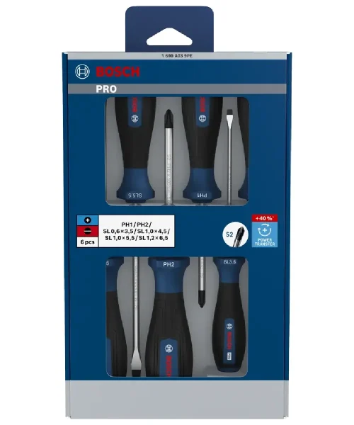 BOSCH PRO 6-dijelni set odvijača PH i SL