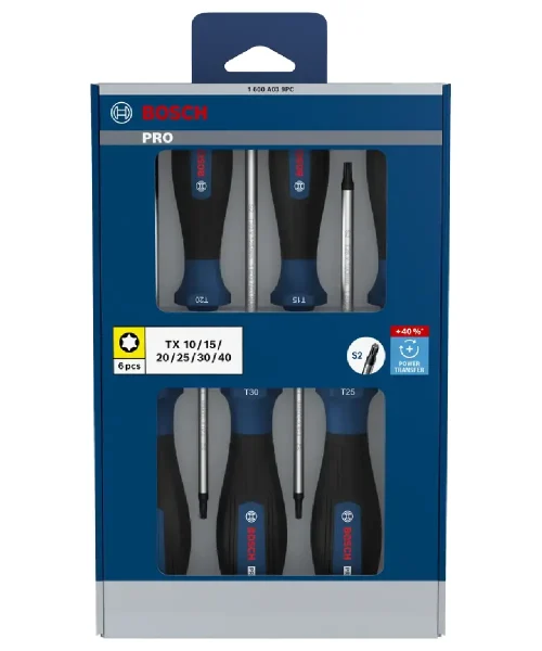 BOSCH PRO 6-dijelni set odvijača TX10-TX40