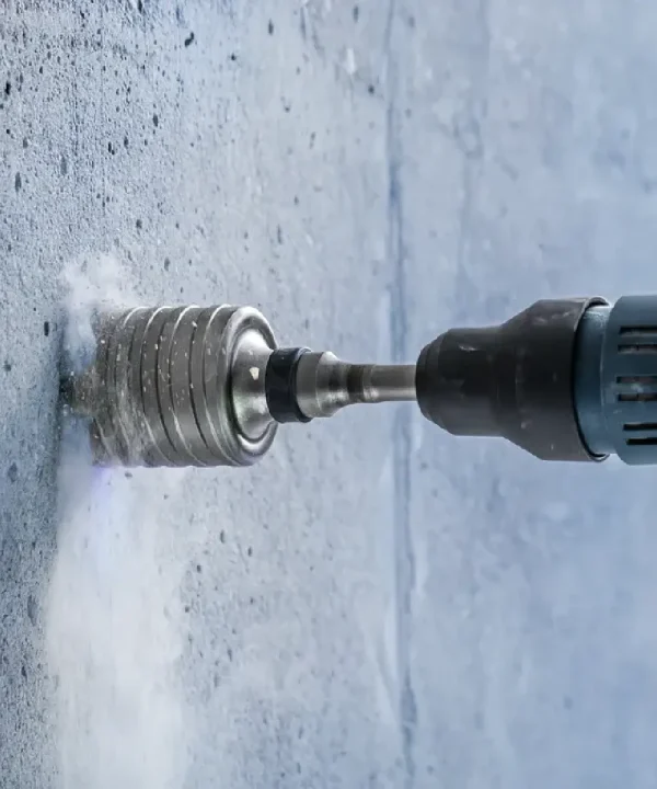 BOSCH SDS max-5 kruna za beton u upotrebi prikazana na gradu batoinog zida.