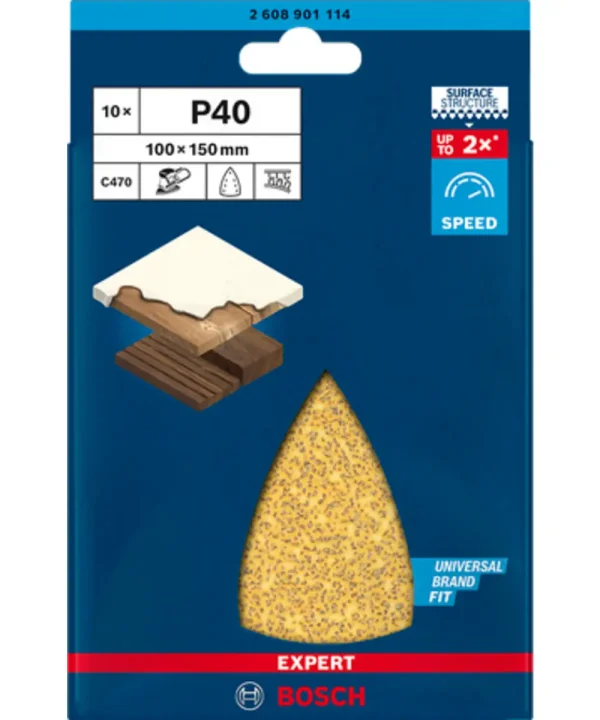 BOSCH brusni papir na čičak sa 7 rupa za višenamjensku brusilicu EXPERT C470 100 x 150 mm
