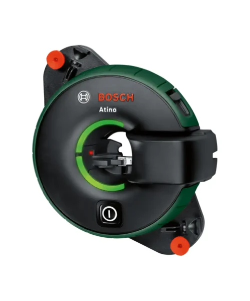 BOSCH Atino 2 laserski nivelir s metrom, crno-zeleno kućište, precizno niveliranje za građevinske radove.