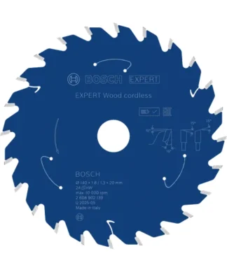 Kružna pila Bosch Expert za drvo s 24 zuba i promjerom 190 mm.