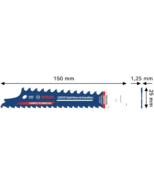 BOSCH list za sabljastu pilu EXPERT S681KLHM Multi Material Demolition 150 mm