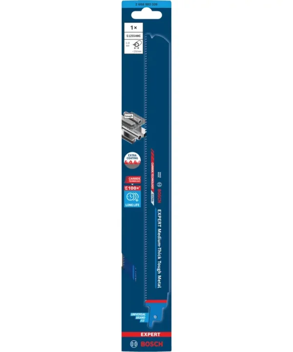 Rezna ploča za sabljastu pilu BOSCH Expert S1255HHC 300 mm za tvrdo metal.