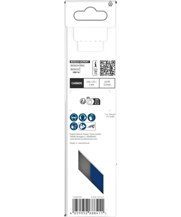 Bosch Expert Carbide pilica za sabljaste pile, 150 mm, za tvrde metale.