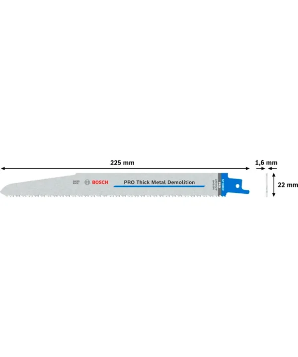 Štemarski list Bosch Pro Thick Metal Demolition, 225 mm.