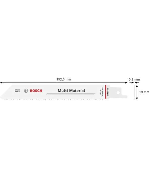 Bosch Multi Material pilana za različite materijale, 152,5 mm, 0,9 mm, 19 zubi.