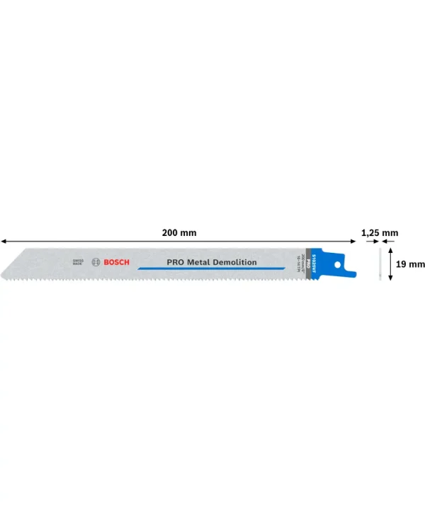 Bosch PRO Metal Demolition sabljasta pila 200 mm.