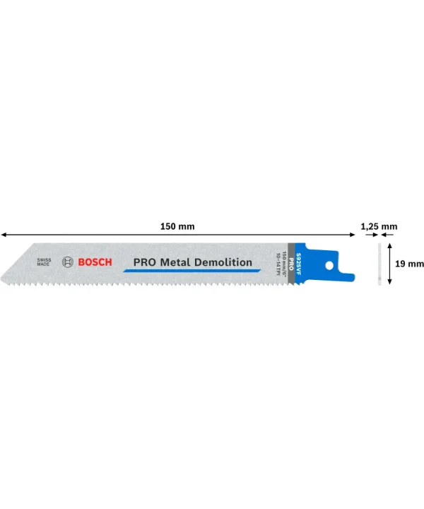Sabljasta pila za metal BOSCH PRO Metal Demolition 150 mm 5 kom.