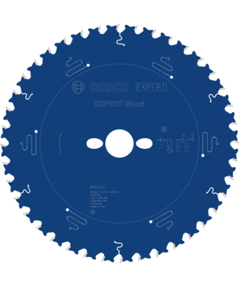 BOSCH list za stolnu kružnu pilu za drvo EXPERT Wood 190-350 mm Bosch EXPERT Wood kružna pila za drvo s 24 zuba i promjerom 190-350 mm.